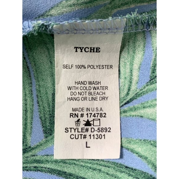 Tropical Hi-Low Maxi Swim Beach Dress Strapless Cover Vici L RW10333 EUC - Picture 3 of 8